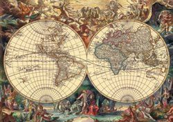 Puzzle Historická mapa 1000 dílků - obrázek 1