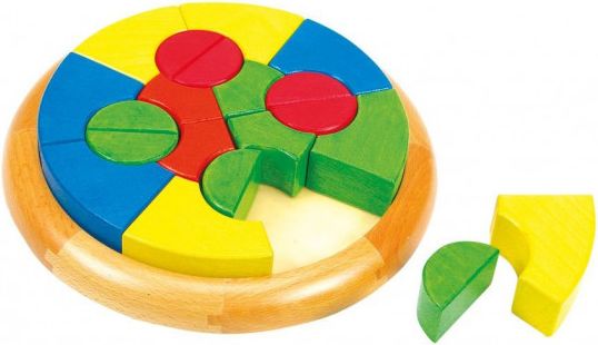 MERTENS Dřevěné vkládací puzzle Kruh (Rondo Formen) - obrázek 1