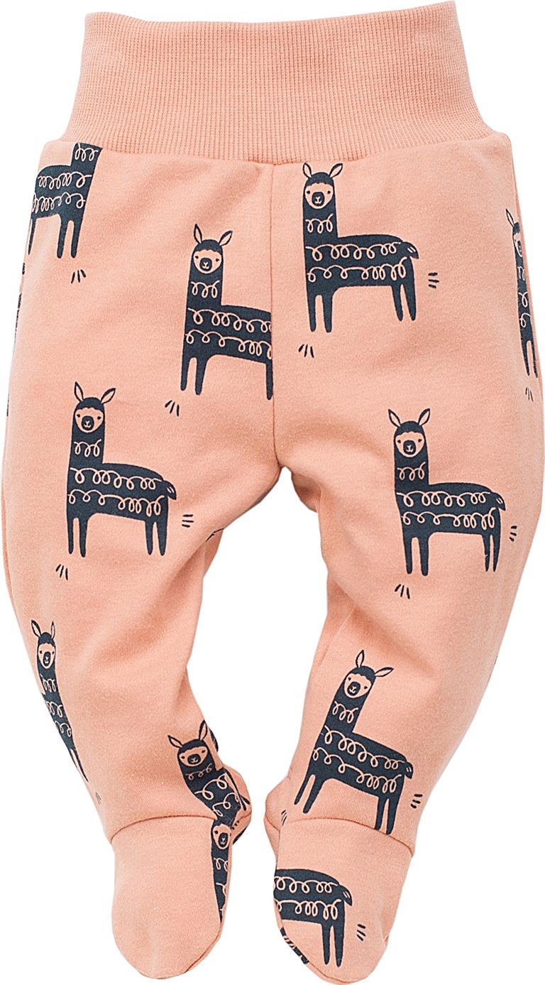 PINOKIO Polodupačky Happy Llama vel. 62 – oranžové - obrázek 1