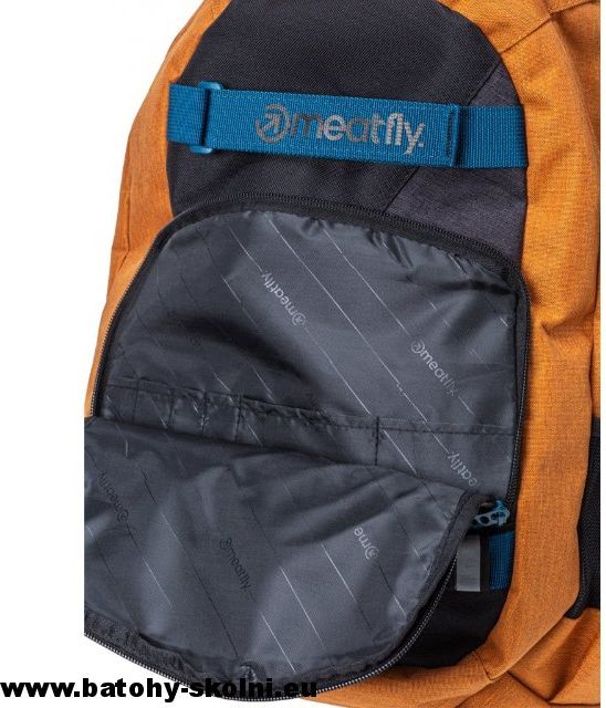 Studentský batoh Meatfly Exile 4 C Ht. Camel Black Ht. Charcoal - Doprava Zdarma - obrázek 3