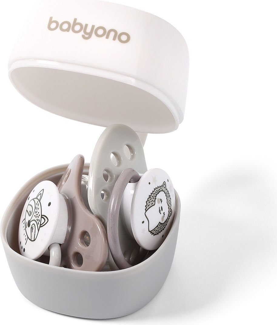 Pouzdro na dudlík Baby Ono NATURAL NURSING šedé art.535/01 - obrázek 2