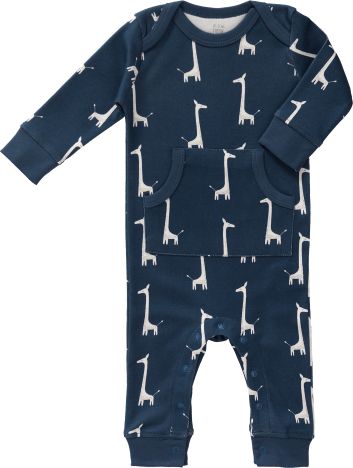 Fresk Dětské pyžamo Giraf indigo blue, 6-12 m - obrázek 1