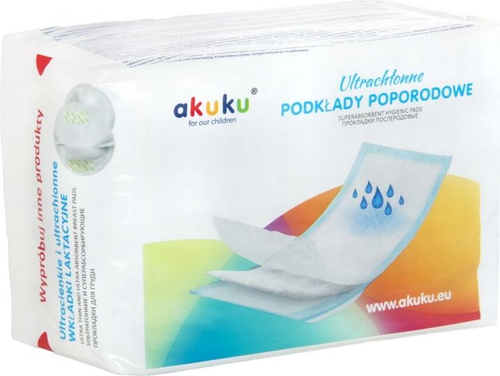 Poporodní vložky Akuku 10ks - obrázek 1