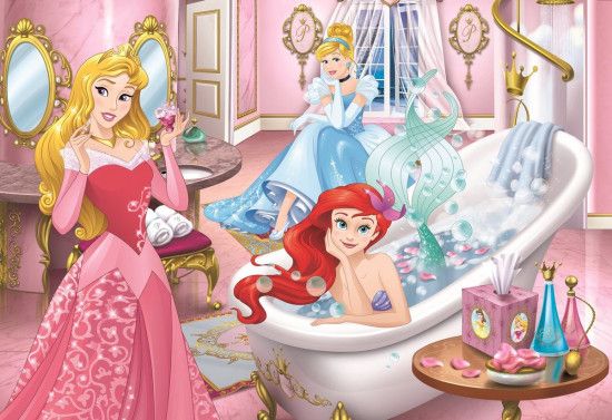 TREFL Puzzle Disney princezny v koupelně 160 dílků - obrázek 1