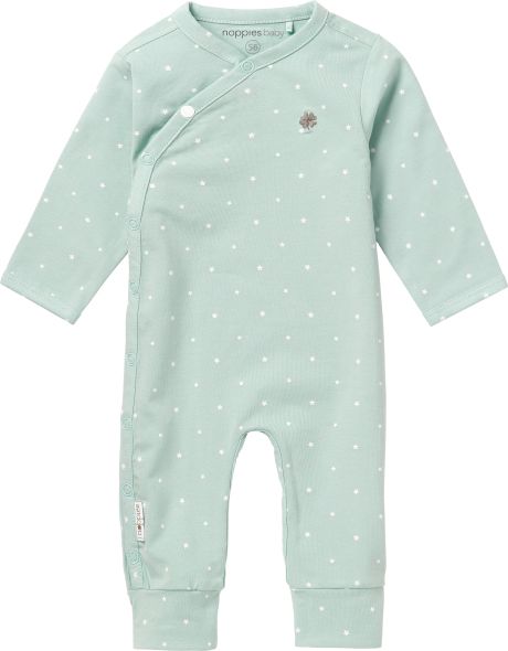 NOPPIES Dupačky dětské Lou Grey Mint vel. 56 - obrázek 1