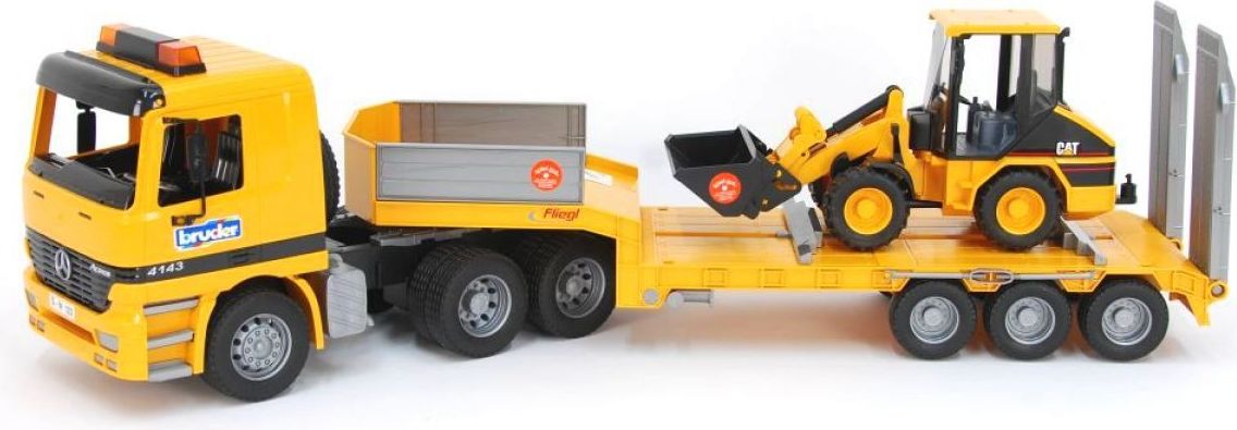 Bruder 1838 Mercedes-Benz Actros tahač s Cat nakladačem - obrázek 1