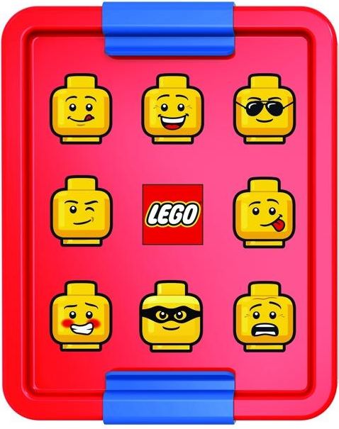 Lego Iconic Classic box na svačinu - červená/modrá - obrázek 1