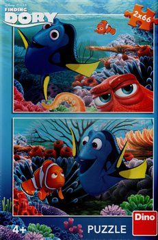 Puzzle Dory mezi korály /2x66dílků/ - obrázek 1