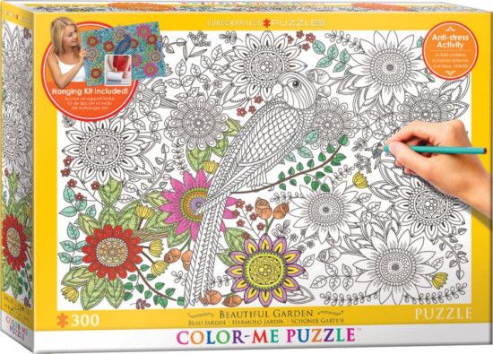 EUROGRAPHICS Color me puzzle Nádherná zahrada 300 dílků + sada na zavěšení - obrázek 1