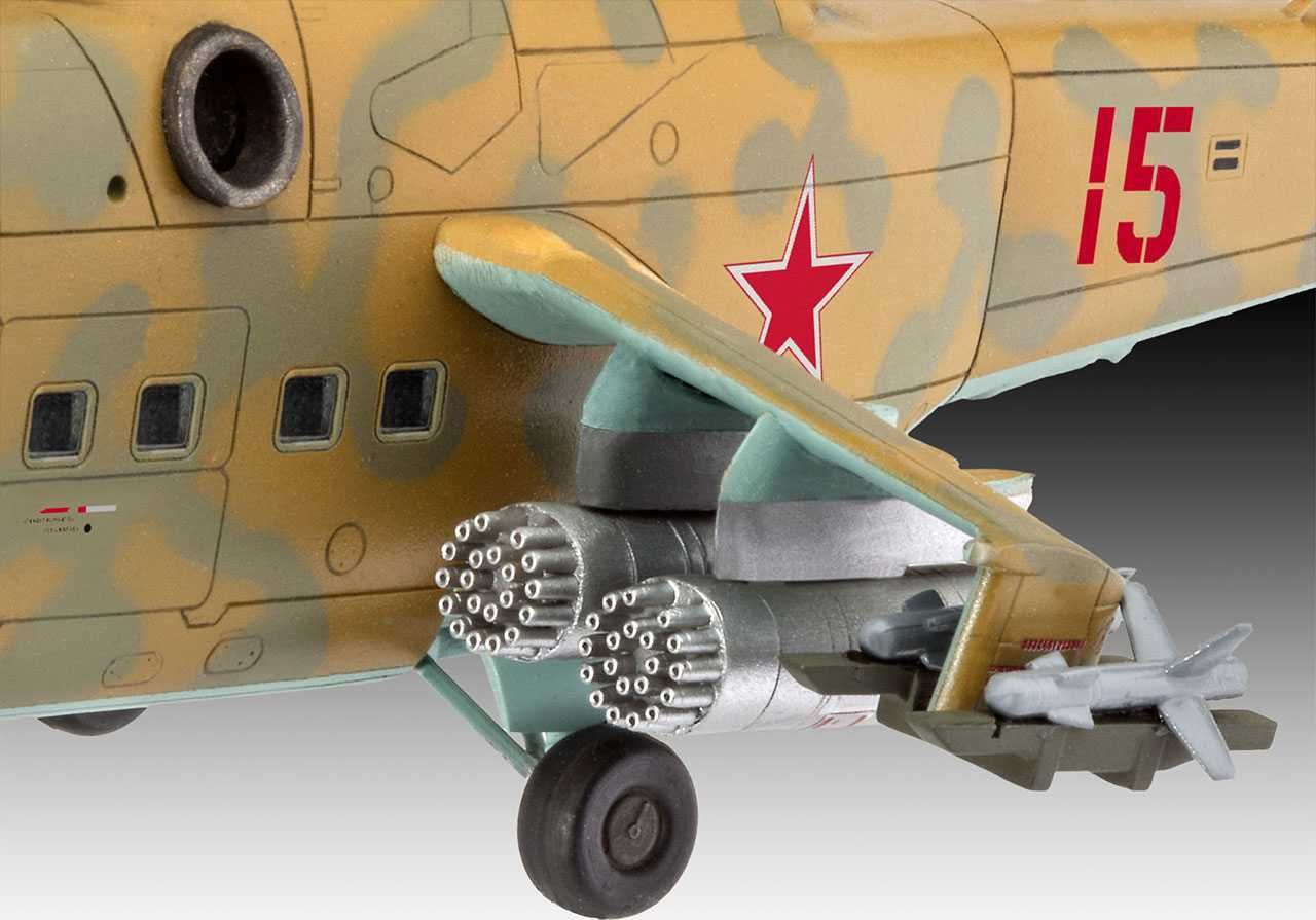 REVELL Plastic ModelKit vrtulník 04951 - Mil Mi-24D Hind (1:100) - obrázek 3
