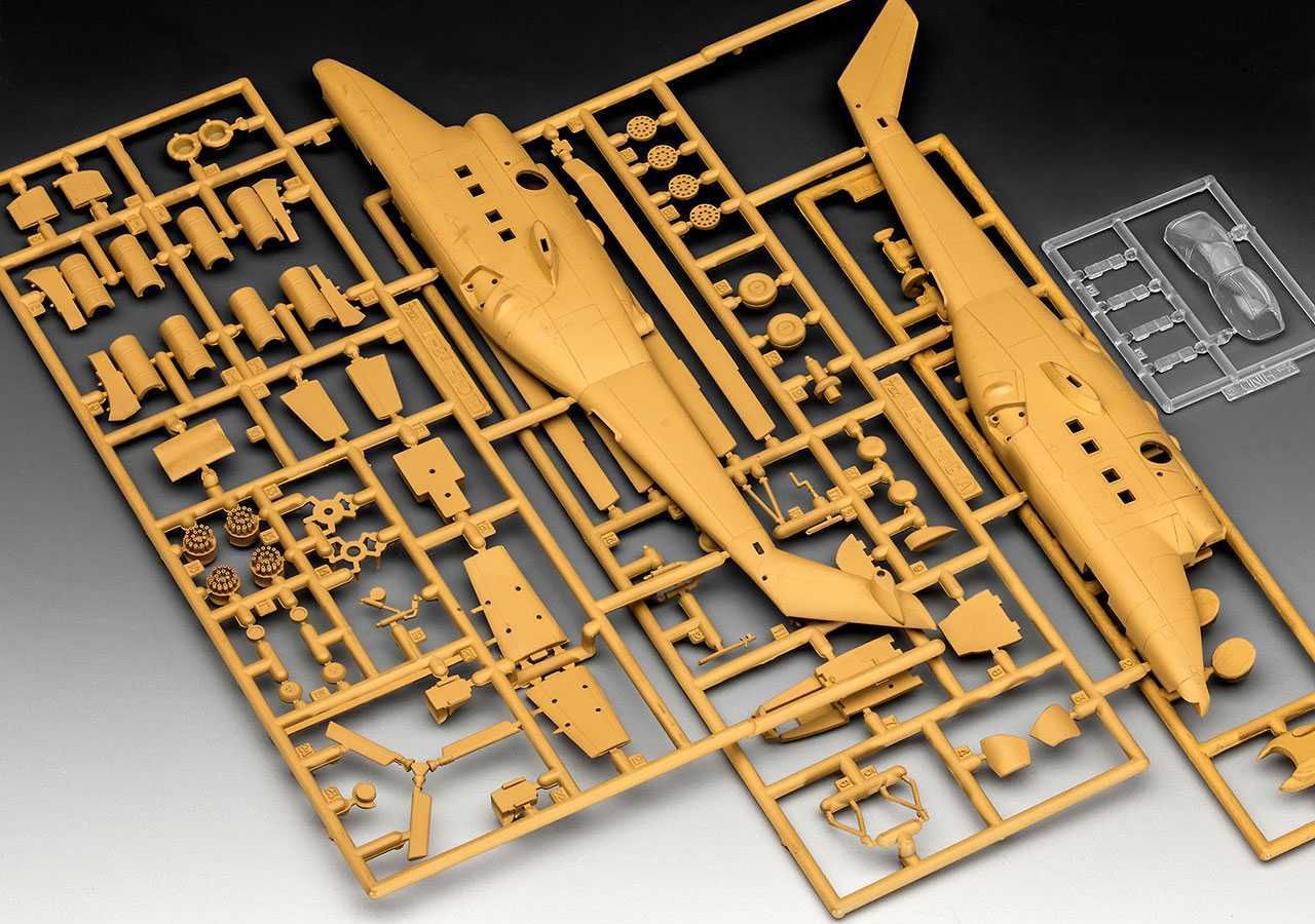 REVELL Plastic ModelKit vrtulník 04951 - Mil Mi-24D Hind (1:100) - obrázek 4