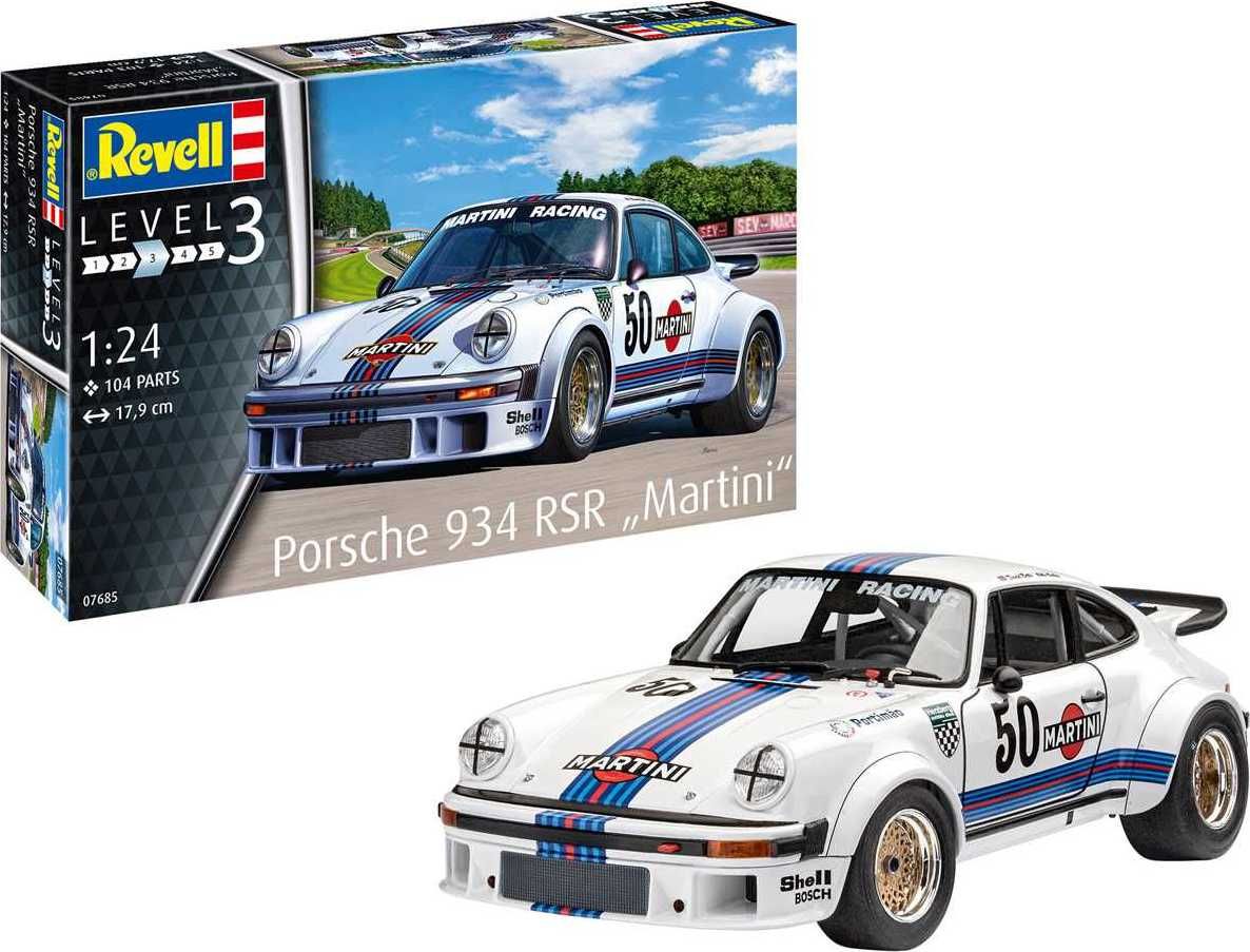 REVELL ModelSet auto 67685 - Porsche 934 RSR "Martini" (1:24) - obrázek 9