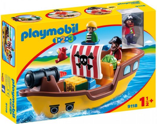 PLAYMOBIL Pirátská loď (1.2.3) 9118 - obrázek 1