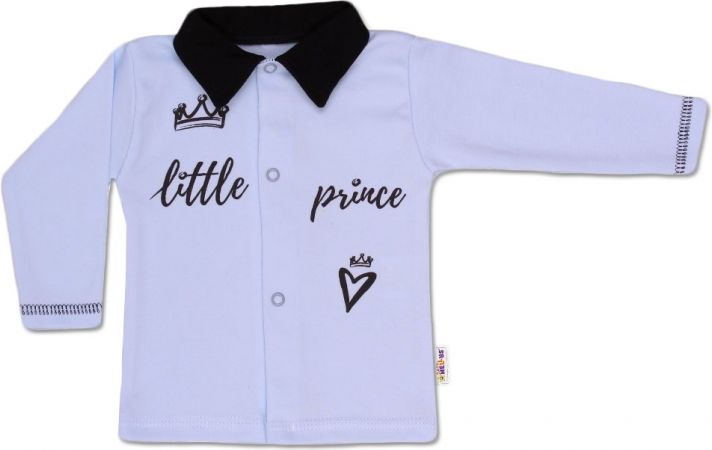 Baby Nellys Baby Nellys Bavlněná košilka Little Prince - modrá, vel. 74 74 (6-9m) - obrázek 1