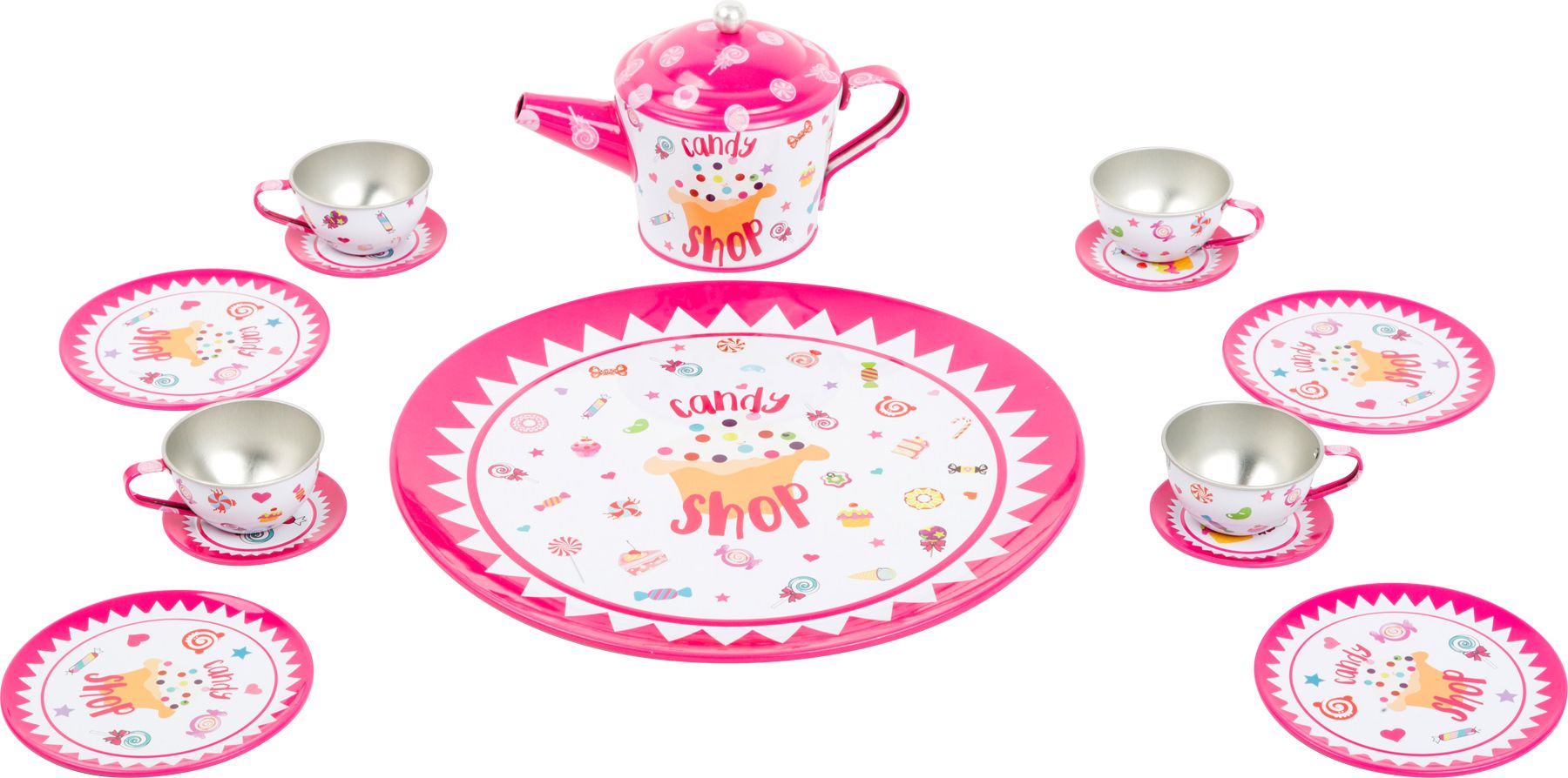 Small Foot Čajový set v kufříku Candy - obrázek 3