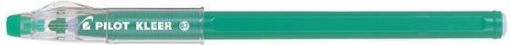 Kuličkové pero "Kleer", zelená, 0,32 mm, s víčkem, gumovatelné, PILOT - obrázek 1