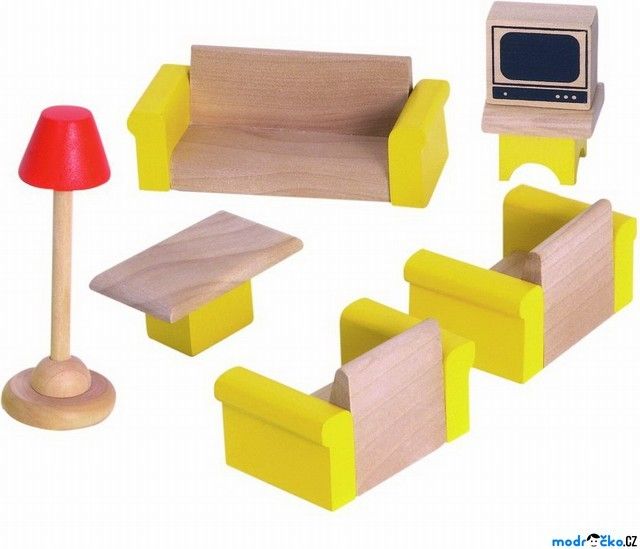 Nábytek pro panenky - Obývací pokoj (Woody) - obrázek 1