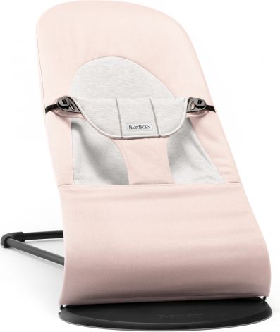 Baby Björn Lehátko Balance Soft Light Pink Grey cotton jersey - obrázek 1