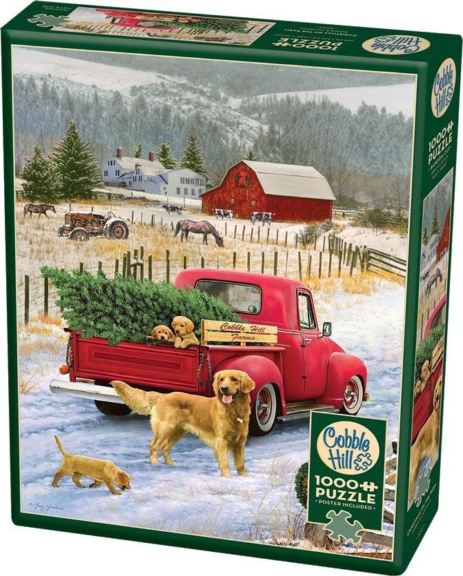 COBBLE HILL Puzzle Vánoce na farmě 1000 dílků - obrázek 3