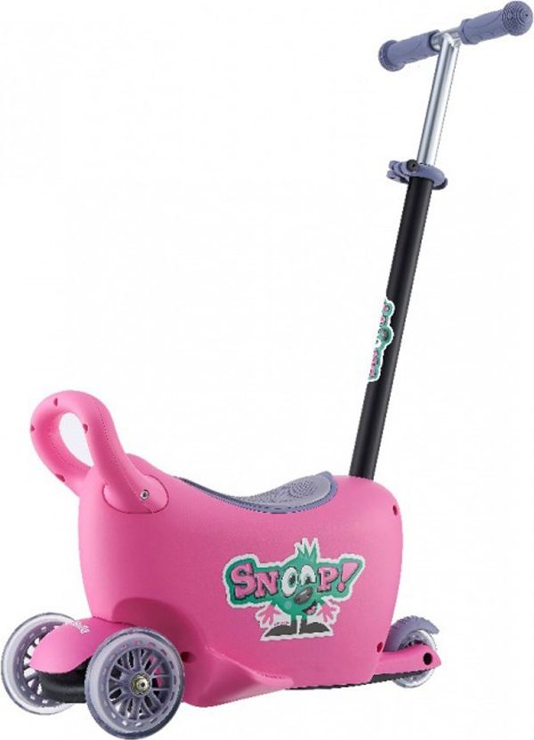 Dětské odrážedlo s vodící tyčí Snoop 3v1 Milly Mally pink - obrázek 1