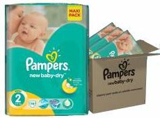 Pampers New Baby-Dry vel. 2 Mini dětské pleny 3x76 ks - obrázek 1