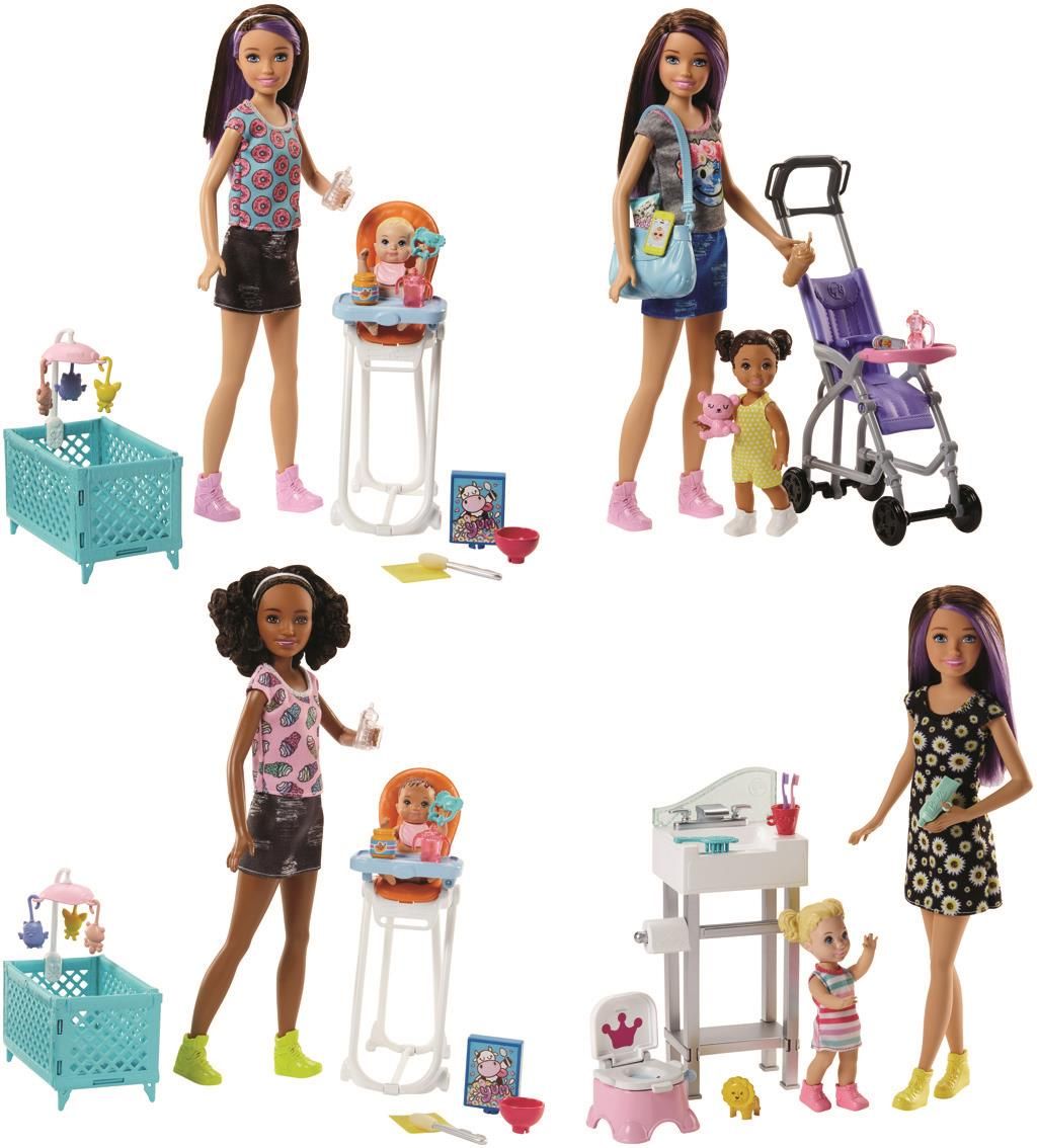 Barbie chůva herní set - 4 druhy - obrázek 1