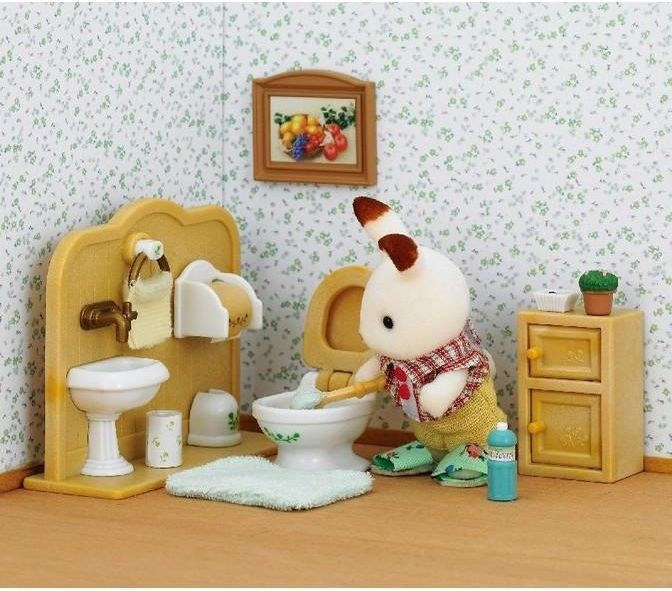 Sylvanian family Sylvanian Family Nábytek chocolate králíků - bratr a umývárna - obrázek 2