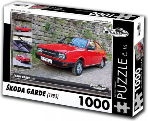 RETRO-AUTA Puzzle č. 16 Škoda Garde (1983) 1000 dílků - obrázek 1