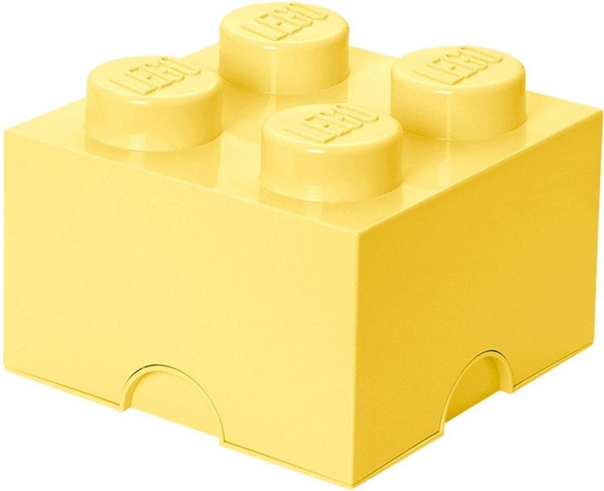 LEGO Úložný box 25 x 25 x 18 cm Světle žlutá - obrázek 1