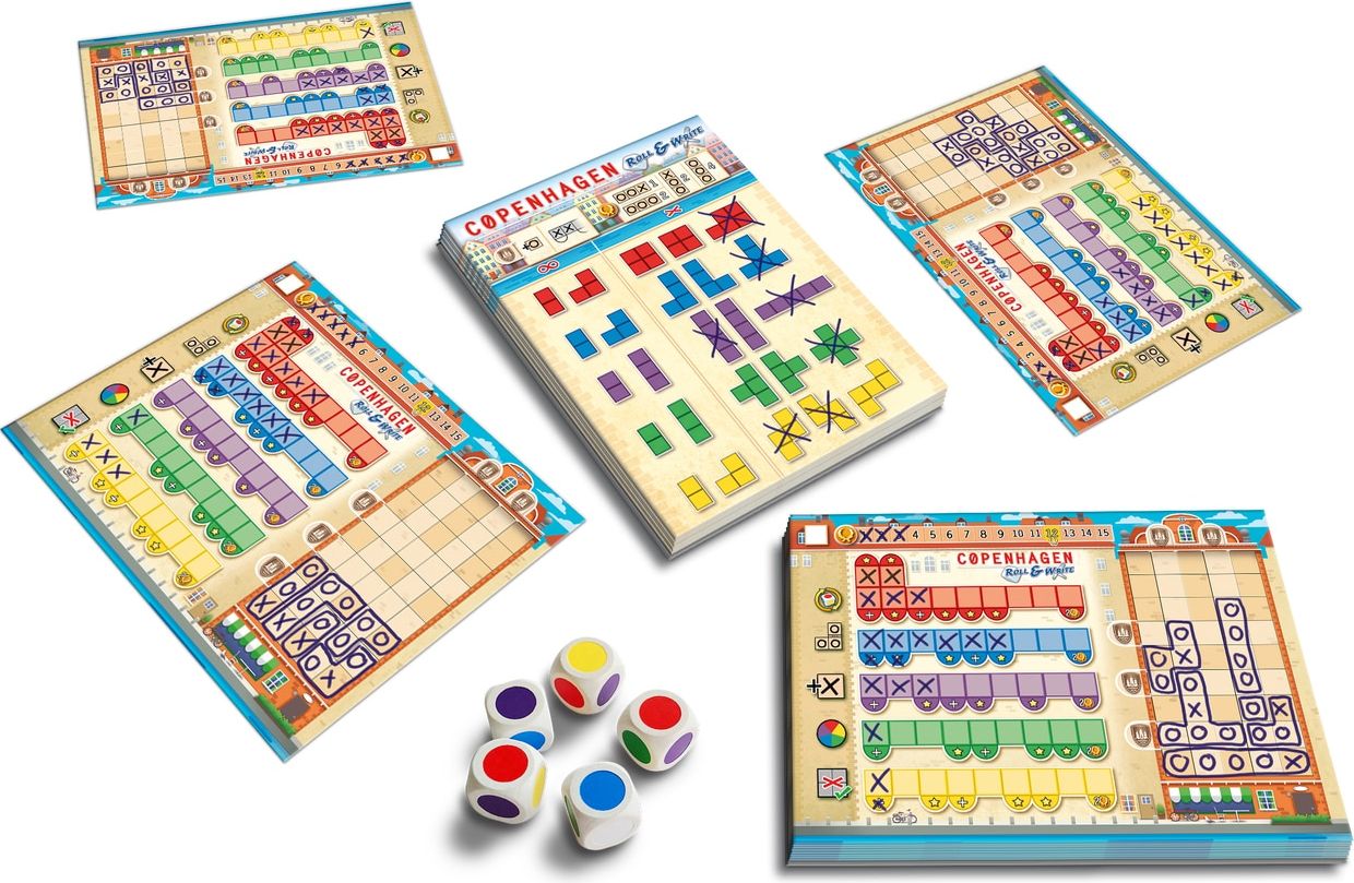 Queen games Copenhagen – Roll & Write - EN/DE/FR/NL - obrázek 2
