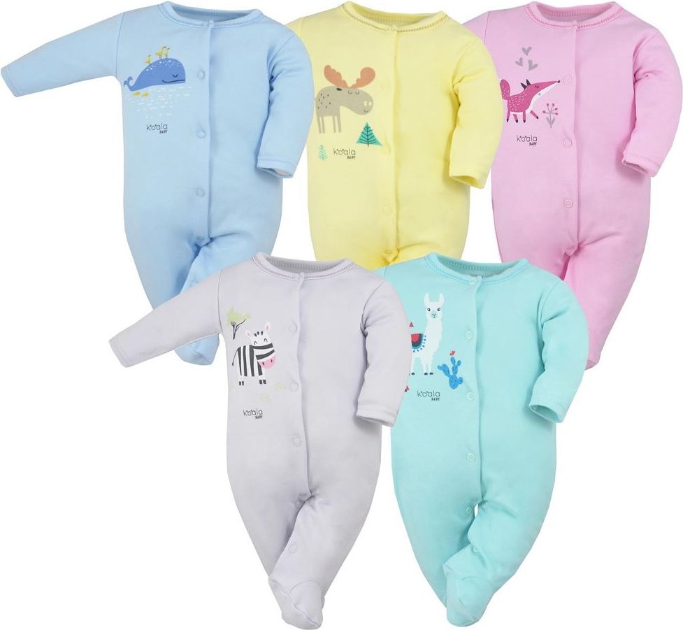 Kojenecký bavlněný overal Koala Happy Baby šedý 74 (6-9m) - obrázek 2