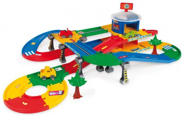 Wader Kid Cars 3D Garáž 2 patra s cestou plast 5,5m v krabici 79x54x14cm 1 ks - obrázek 4