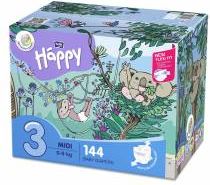 Bella Baby Happy Midi 5-9 kg dětské plenky box 2x72 ks - obrázek 1