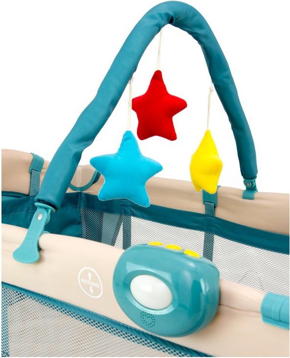 Cestovní postýlka Milly Mally Mirage Deluxe blue toys - obrázek 4