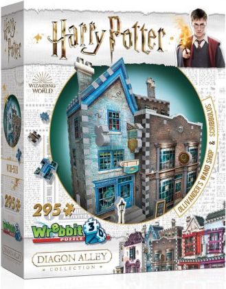 WREBBIT 3D puzzle Harry Potter: Obchod s hůlkami pana Olivandera a Scribbulus 295 dílků - obrázek 1