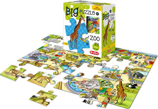 EFKO Podlahové puzzle Na dvorku 24 dílků - obrázek 3