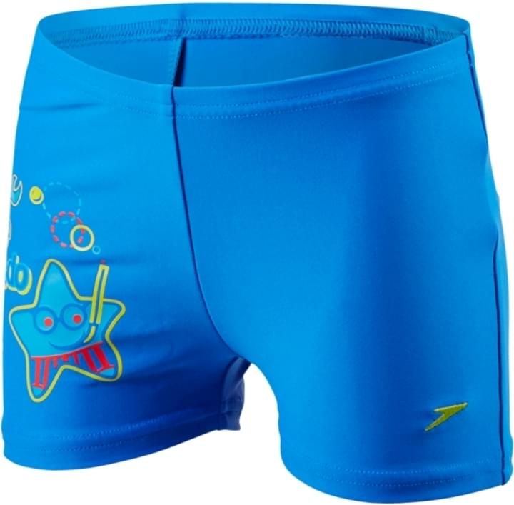 Chlapecké plavecké šortky Speedo Placement Aquashort - neon blue/risk red/japan blue 74-80 - obrázek 1
