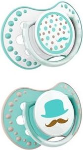 Lovi dudlíky Retro Baby, 3 - 6m, mátové - obrázek 1