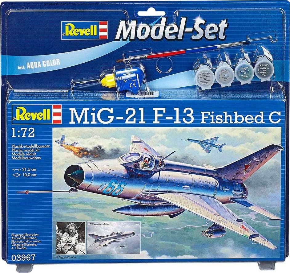 REVELL ModelSet letadlo 63967 - MiG-21 F-13 Fishbed C (1:72) - obrázek 2