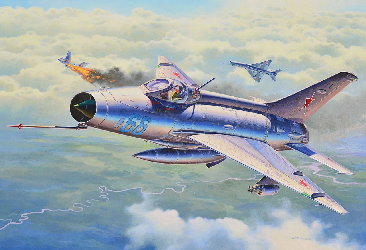 REVELL ModelSet letadlo 63967 - MiG-21 F-13 Fishbed C (1:72) - obrázek 4
