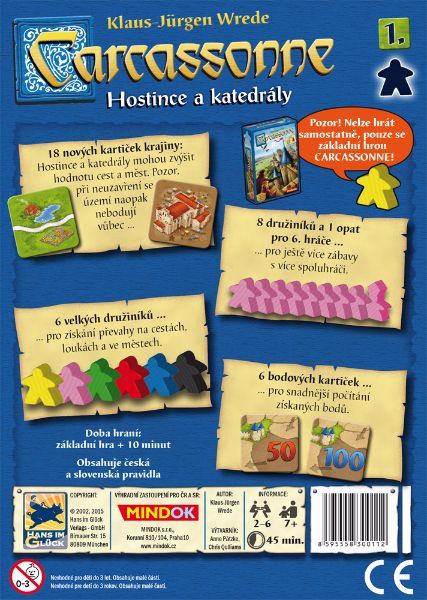 Mindok Carcassonne 2. edice: Hostince a katedrály - obrázek 2