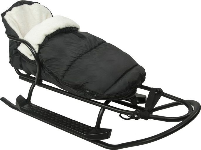 Baby Nellys Fusák Delux Baby Nellys ® s kožešinkou 105x50cm - černý - obrázek 2