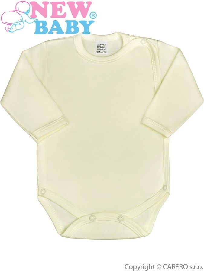 Kojenecké body celorozepínací New Baby Classic béžové 50 - obrázek 1