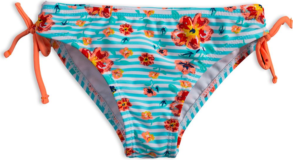 Dívčí dvoudílné plavky KNOT SO BAD FLOWERS tyrkysové Velikost: 140 - obrázek 4