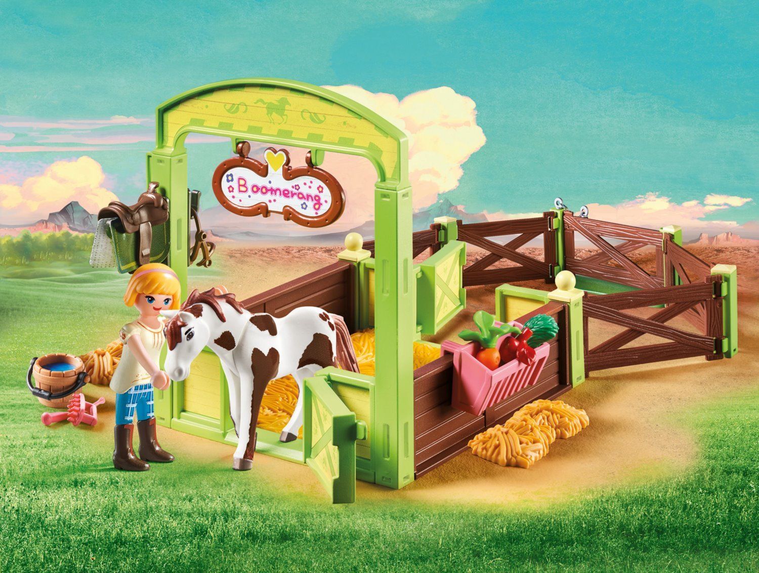 PLAYMOBIL Koňský box Abigail & Bumerang 9480 - obrázek 2