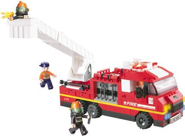 SLUBAN - Stavebnice Hasiči sada hasičské vozy - obrázek 1