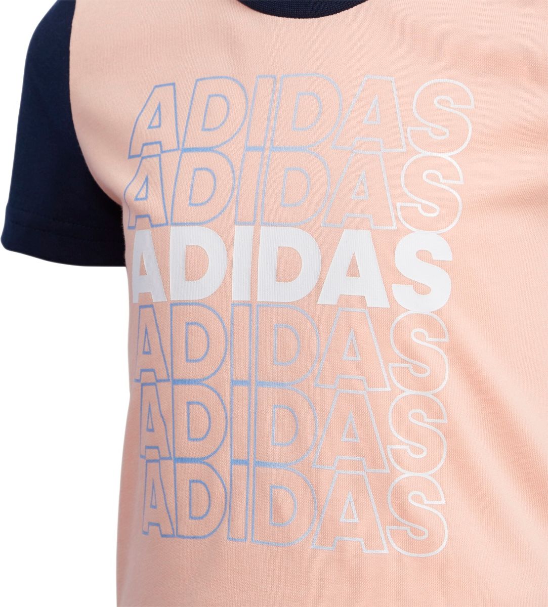 adidas Lg Cot Tee růžová 128 - obrázek 3