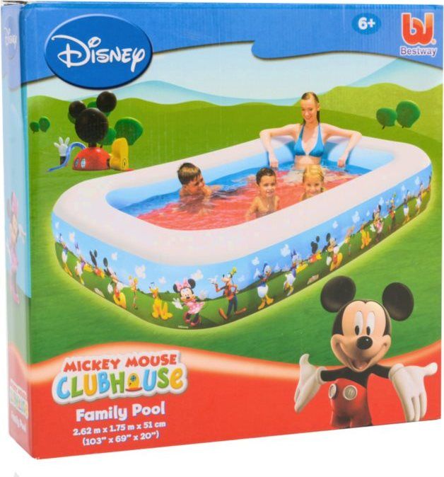 BESTWAY Rodinný bazén - Mickey Mouse obdélník - obrázek 2