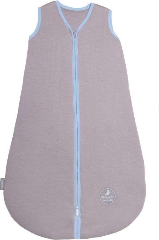 Natulino dětský spací pytel pro miminko, NATURAL GREY / BLUE, 2vrstvý, N (0 - 3 měsíce) - obrázek 1