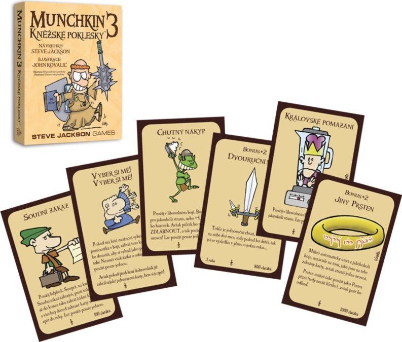 BLACKFIRE Karetní hra Munchkin: Kněžské poklesky (3. rozšíření) - obrázek 1